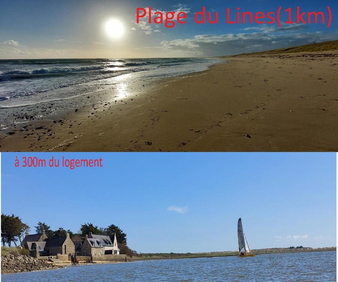Maison De Vacances 4 Pers Avec Jardin Privatif A 1Km Plage Lines Et 300M De La Mer De Gavres - Ar Pil Jadur Plouhinec  Zewnętrze zdjęcie